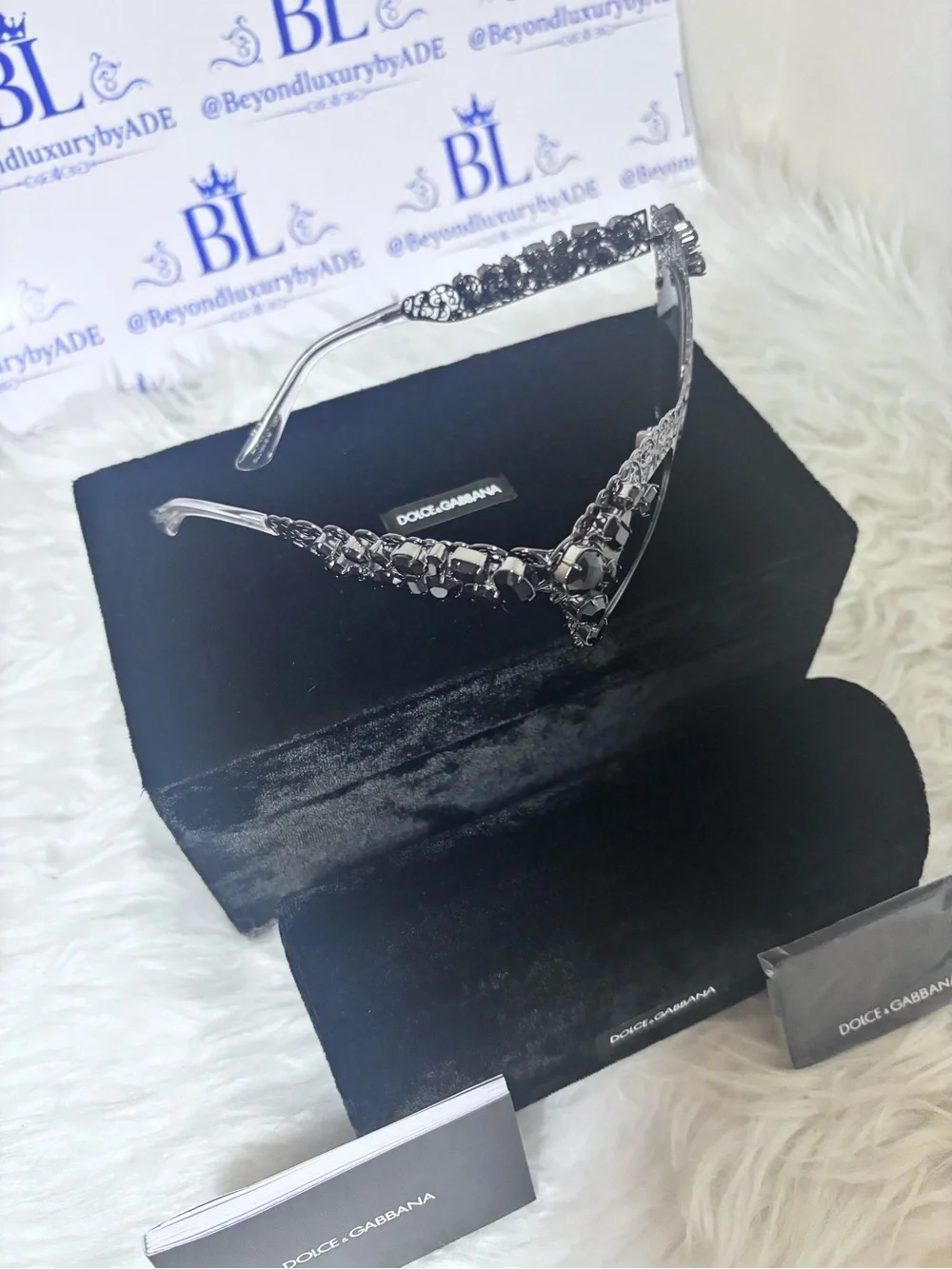 Limited edition Authentic Dolce & Gabbana Filigree Sunglasses Swarovski crystals